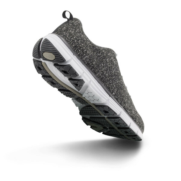 Apex - Natural Wool Knit Casual Shoe (Dark Grey)