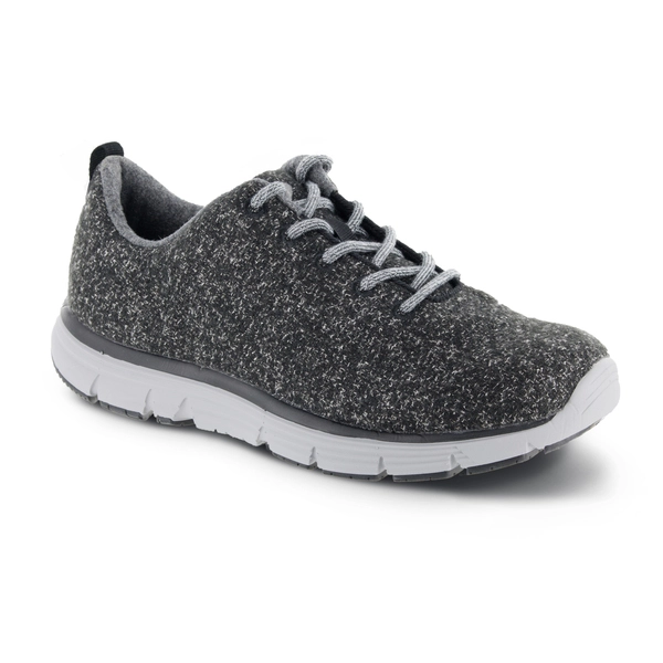 Apex - Natural Wool Knit Casual Shoe (Dark Grey)