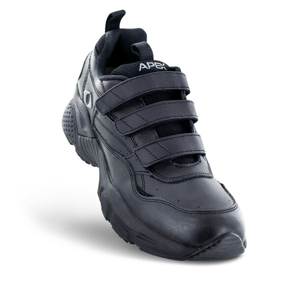 Apex - Strap Walking Shoe - X Last - 3-Strap (Black)