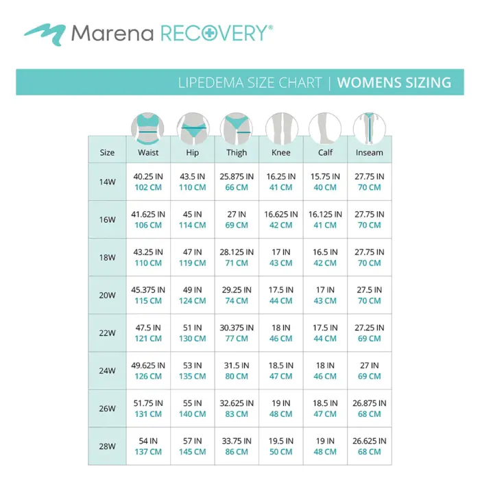 Marena Lipedema Post-Surgical Girdle with FlexFit Comfort Ankle